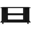 vidaXL TV-Schrank mit Rollen Schwarz Eichen-Optik 80x40x45 cm