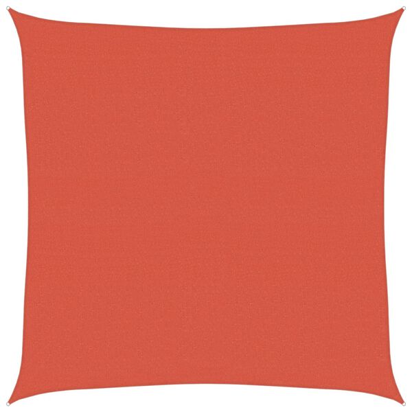 vidaXL Sonnensegel 160 g/m&sup2; Terrakottarot 5x5 m HDPE