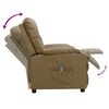 vidaXL Relaxsessel Elektrisch Cappuccino-Braun Kunstleder