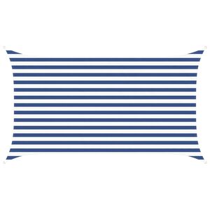 vidaXL Sonnensegel Blau und Wei&szlig; 3,5 x 2 m 100 % Polyester Oxford