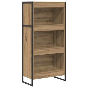 vidaXL B&uuml;cherregal 60 x 30 x 121 cm Holzwerkstoff Kunsthandwerk Eiche