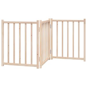 vidaXL 3-tlg. Hundetor Faltbar 150 cm Massivholz Tanne
