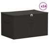 vidaXL Aufbewahrungsbox 24 pcs Anthrazit 60 x 43 x 35 cm Vliesstoff