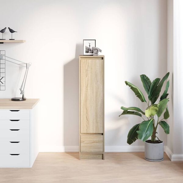 vidaXL Highboard Sonoma-Eiche 29,5x34x119,5 cm Holzwerkstoff
