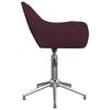 vidaXL Esszimmerstuhl Drehbar Lila Stoff