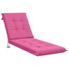 vidaXL Sonnenliege Kissen GEMERT 100 % Polyester Rosa 190 x 50 x 9 cm