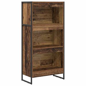 vidaXL B&uuml;cherregal 60 x 30 x 121 cm Holzwerkstoff Altholz