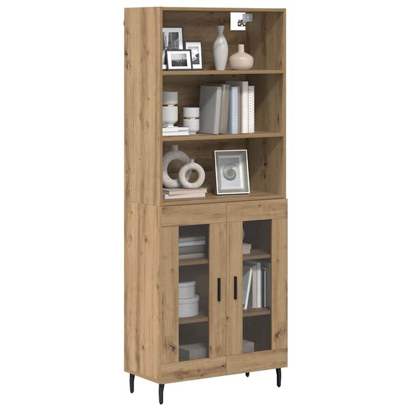 vidaXL Highboard Artisan-Eiche 69,5 x 34 x 180 cm