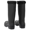 vidaXL Gummistiefel mit Herausnehmbarem Innenfutter Schwarz Gr. 44 PVC