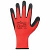 vidaXL Arbeitshandschuhe 12 pcs Rot und Schwarz 8 / m Latexbeschichtung