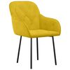 vidaXL Esszimmerst&uuml;hle 2 Stk. Gelb Samt