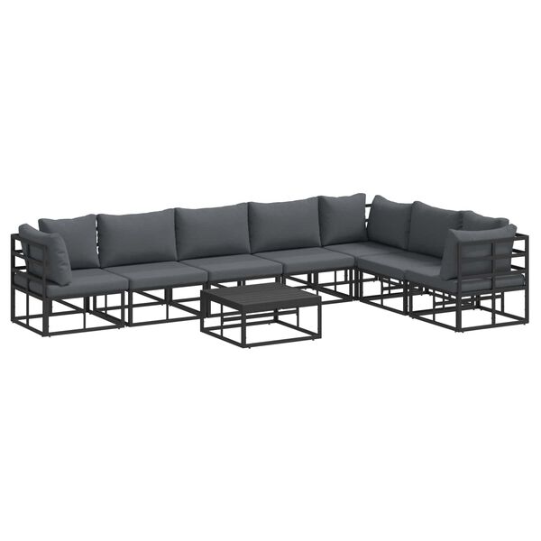 vidaXL Garten-Sofa-Set mit Kissen 8 pcs