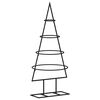 vidaXL Metall-Weihnachtsbaum Deko Schwarz 60 cm
