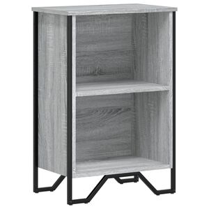 vidaXL B&uuml;cherregal Grau Sonoma 50x31x74,5 cm Holzwerkstoff