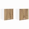 vidaXL H&auml;ngeschrank 2 stk. Artisan-Eiche und Wei&szlig; Holzwerkstoff