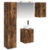 vidaXL Badezimmerschrank-Set 5 pcs Ger&auml;ucherte Eiche