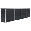 vidaXL Hochbeet 320 x 40 x 77 cm Verzinkter Stahl Anthrazit