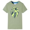 Kinder-T-Shirt Helles Khaki 104