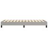 vidaXL Boxspringbettgestell Hellgrau 90x200 cm Stoff