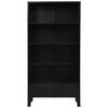 vidaXL Bücherregal Industrie-Stil Schwarz 90x40x180 cm Stahl
