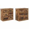 vidaXL Sideboards 2 stk. Altholz 70 x 35,5 x 67,5 cm Holzwerkstoff