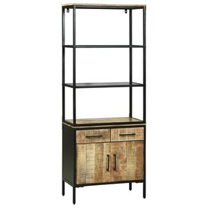 vidaXL Highboard Braun 70 x 35 x 180 cm Massivholz Mango