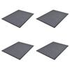 vidaXL T&uuml;rmatten 4 Stk. PVC Grau 90 x 60 cm