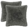 vidaXL Kissenbezug 2 pcs HEERLEN Hellgrau 30 x 30 cm PV Fleece