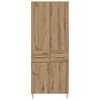 vidaXL Highboard Artisan-Eiche 69,5 x 34 x 180 cm Holzwerkstoff