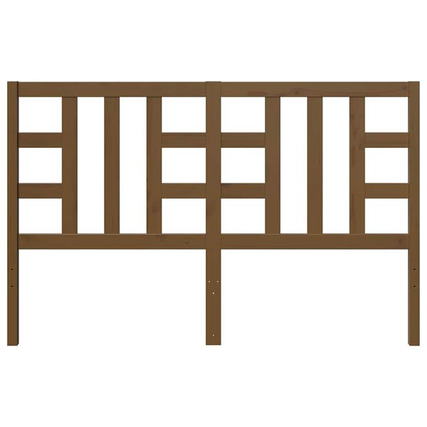 vidaXL Kopfteil Honigbraun 166x4x100 cm Massivholz Kiefer