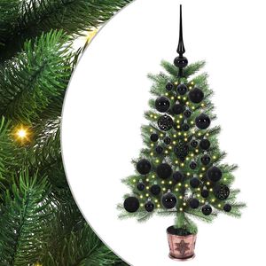 vidaXL Weihnachtsbaum mit 150 LEDs mit St&auml;nder Gr&uuml;n 65 cm PE