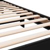 vidaXL Bettgestell Schwarz 75x190 cm Holzwerkstoff und Metall