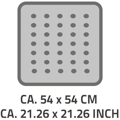 RIDDER Duscheinlage Antirutschmatte Plattfuß 54×54 cm Weiß 67281