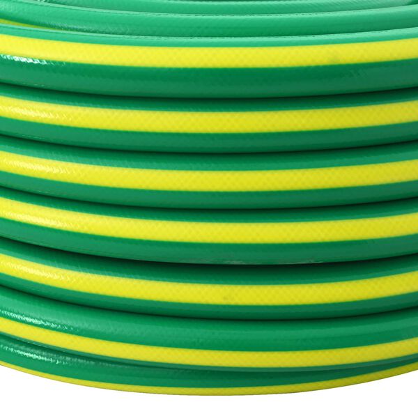 vidaXL Gartenschlauch 5-lagig Gr&uuml;n und Gelb 1 / 2'' 10 m PVC