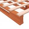 vidaXL Palettenbett Wachsbraun 140x200 cm Massivholz Kiefer
