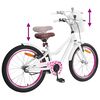 vidaXL Kinderfahrrad 18 Zoll f&uuml;r 5-7 Jahre alt Wei&szlig;