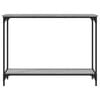 vidaXL Konsolentisch Grau Sonoma 101x30,5x75 cm Holzwerkstoff