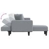 vidaXL Schlafsofa in L-Form Hellgrau 275x140x70 cm Stoff