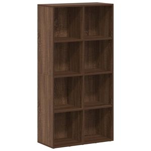 vidaXL B&uuml;cherregal/Sideboard Braun Eiche 66&times;30&times;130 cm Holzwerkstoff