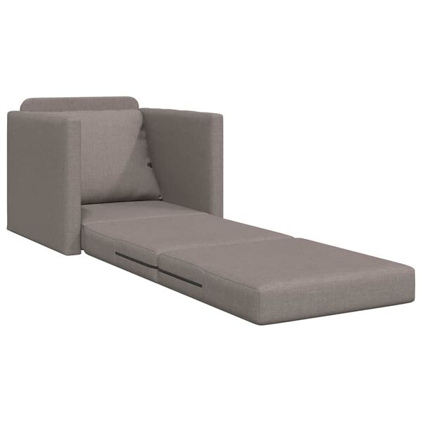 vidaXL Schlafsofa 60cm Taupe Stoff