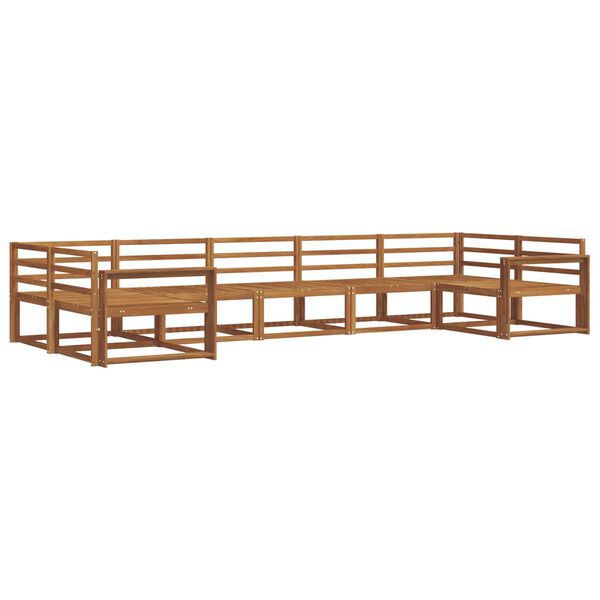vidaXL Outdoor-Sofagarnitur 7 pcs Natur Massivholz Akazie