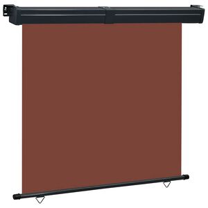 vidaXL Balkon-Seitenmarkise 165x250 cm Braun