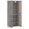 vidaXL Highboard Grau Sonoma 69,5x34x180 cm Holzwerkstoff