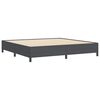 vidaXL Boxspringbett Dunkelgrau 200 x 200 cm Samt
