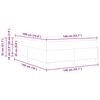 vidaXL Boxspringbett mit Matratze Creme 140 x 190 cm Stoff