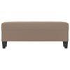 vidaXL Sitzbank Taupe 100x35x41 cm Mikrofasergewebe