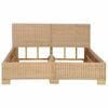 vidaXL Bettrahmen Rattan Handgeflochten 140x200 cm