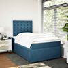 vidaXL Boxspringbett mit Matratze Blau 120x200 cm Samt
