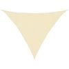 vidaXL Sonnensegel 160 g/m&sup2; Creme 3,5x3,5x4,9 m HDPE