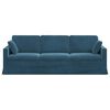 vidaXL Sofa Blau 228 x 78 x 80 cm Samt